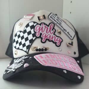 🎀Trendy Black and Pink Women's Cap